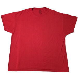 Fruit of the Loom Red Blank T-Shirt 2XL Short Sleeve 100% Cotton Comfort Tee
